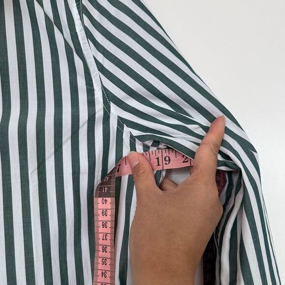 NWT solid and striped button down - Picture 7 of 7